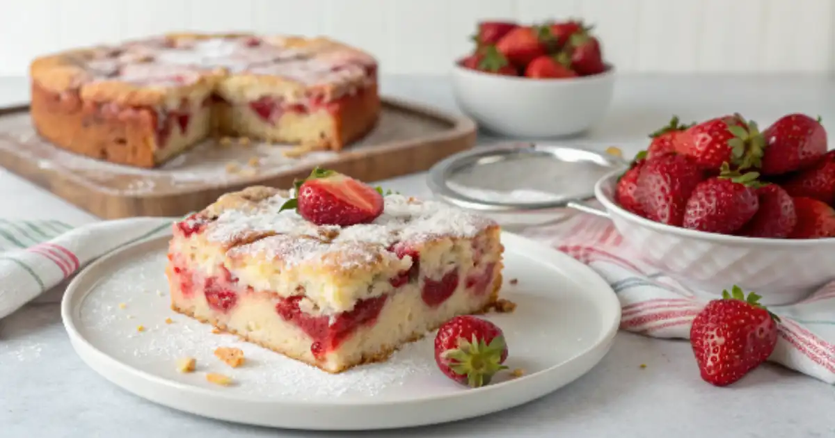 strawberry earthquake cake